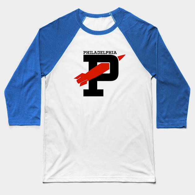 Defunct Philadelphia Rockets Hockey 1949 Baseball T-Shirt by LocalZonly